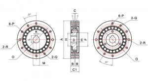 Technical Drawing Swg Basic SWG-F Series (Pancake Style Components)